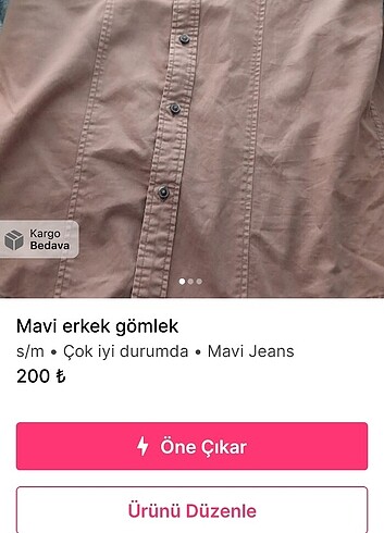Mavi Jeans Mavi erkek gömlek