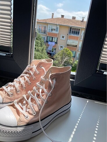 37 Beden pembe Renk Orjinal Converse Platform Ayakkabı
