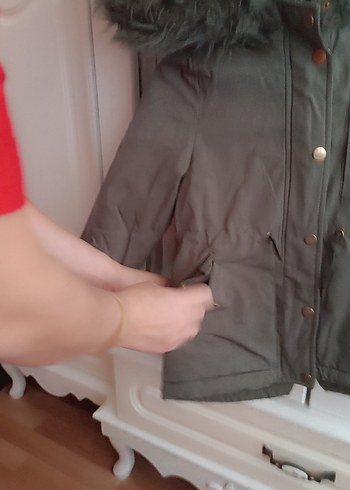 Erkek Çocuk Gri Sıcak Mont - Görsel 4