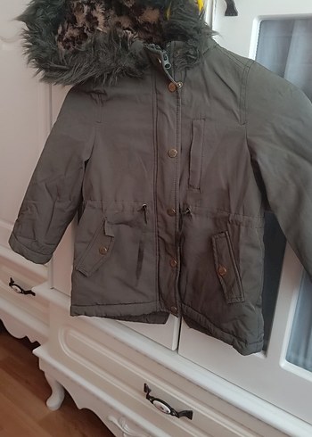 Erkek Çocuk Gri Sıcak Mont - Görsel 6