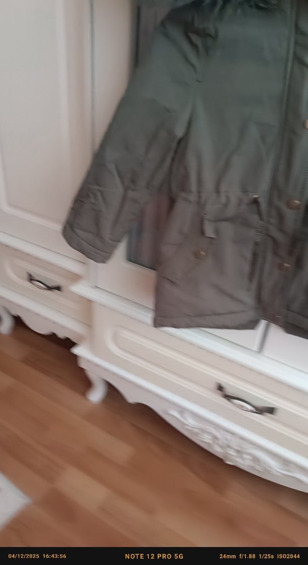 Erkek Çocuk Gri Sıcak Mont - Görsel 5