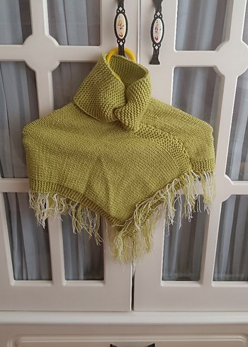 Kız Çocuk Bohem Triko Panço - Görsel 3