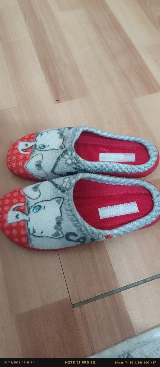 Nakışlı Kız Çocuk Sıcak Ev Terliği - Görsel 2