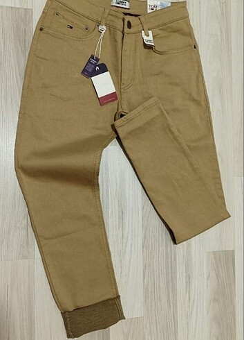 33 Beden camel Renk Tommy Hilfiger erkek pantolon 