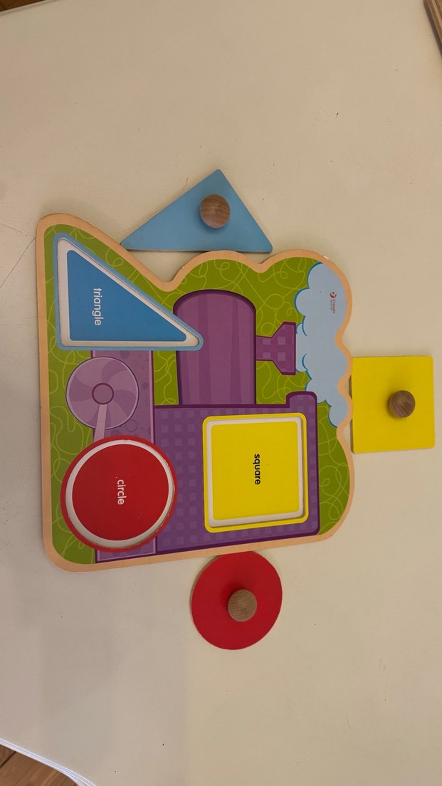 Classic world Renkli Ahşap Tren Puzzle Oyuncak - Görsel 2