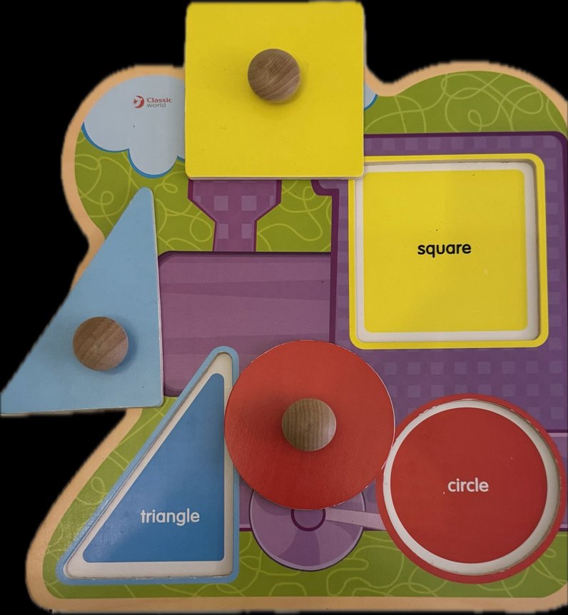 Classic world Renkli Ahşap Tren Puzzle Oyuncak - Görsel 4