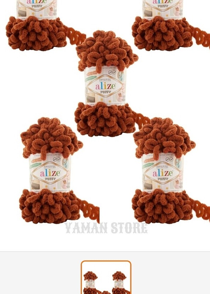 Alizepuffy büyük ipmekli ip  - Görsel 3