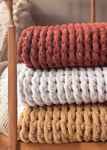 Gri Örgü Çocuk Battaniyesi - Görsel 3