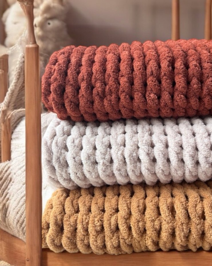 Gri Örgü Çocuk Battaniyesi - Görsel 3