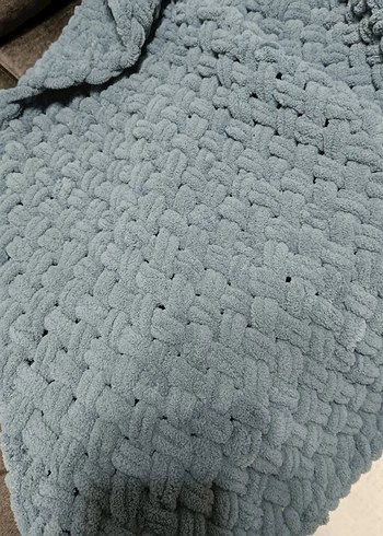 Gri Örgü Çocuk Battaniyesi - Görsel 3