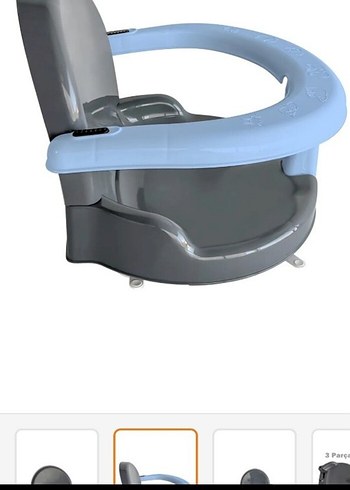 Mavi ve Gri Bebek Mama Sandalyesi - Görsel 2