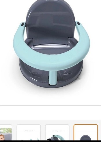 Mavi ve Gri Bebek Mama Sandalyesi - Görsel 5