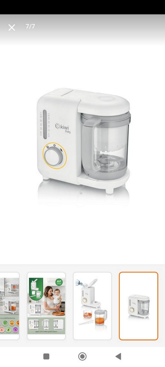 Okiwi Baby Buharlı Bebek Mama Öğütücü - Görsel 3