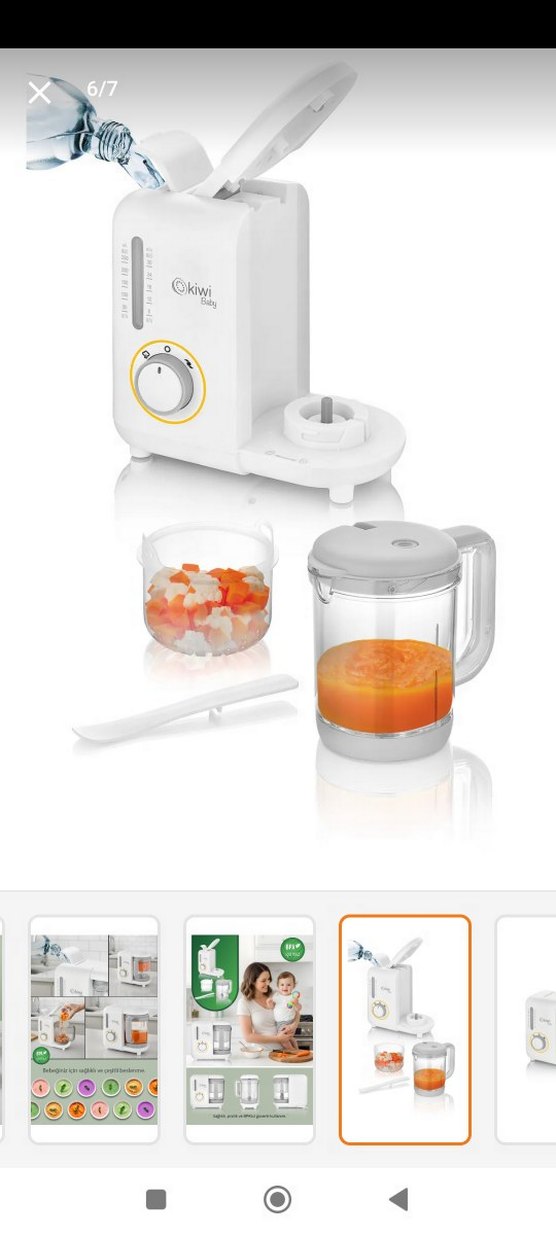 Okiwi Baby Buharlı Bebek Mama Öğütücü - Görsel 2