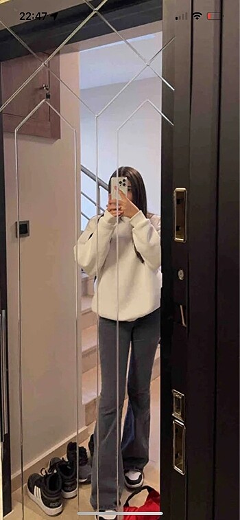 Stradivarius D76 ispanyol paça denim