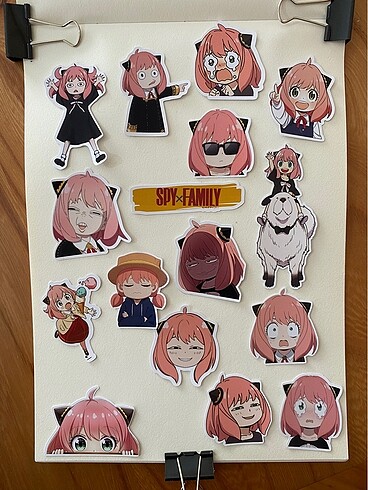 Spy Family Anya Sticker Seti