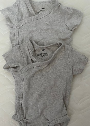 3 Ay Beden gri Renk H&M zıbın 2li