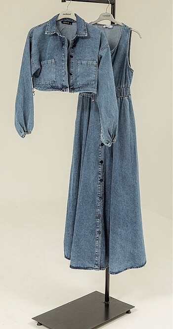 Diğer Meristore denim elbise