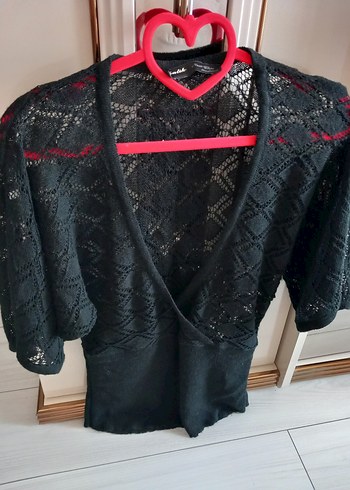 Siyah Nakışlı Gotik Kadın Bralet - Görsel 2