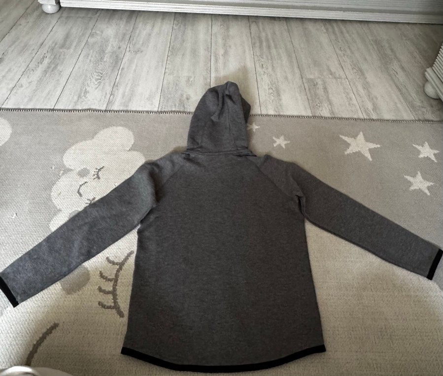 Gri Kapüşonlu Fermuarlı Erkek Sweatshirt - Görsel 3