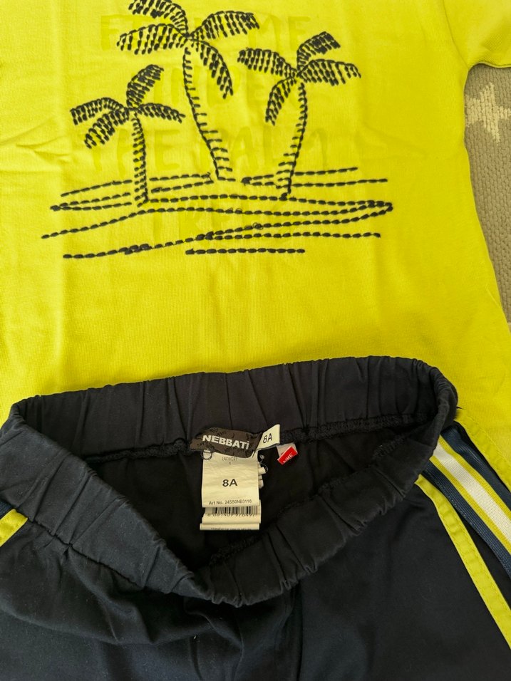 Erkek Tişört ve Lacivert Şort Takım B&G(Nebbati) - Görsel 3