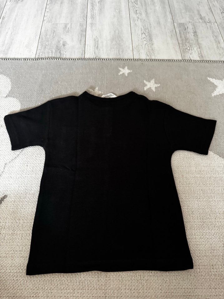 Düğmeli Siyah Erkek Tişört - Görsel 3