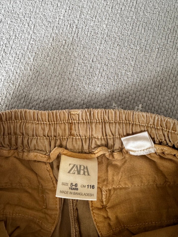 Erkek Çocuk Camel Rengi  Kargo  Rahat Kesim Şort - Görsel 3