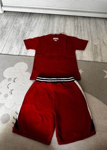 Kırmızı Baskılı Erkek Çocuk Takım - Görsel 2