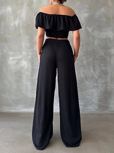 s Beden MADONNA YAKA CROP VE PANTOLONLU TAKIM????????