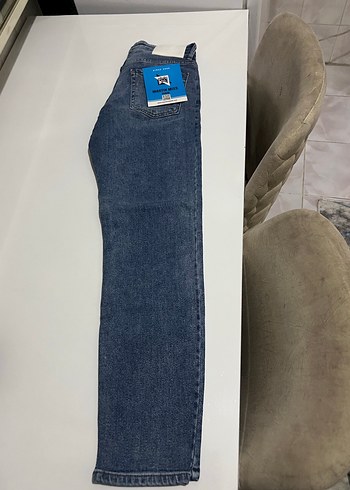 Erkek Gri Mavi Regular Fit Denim Jean - Görsel 3