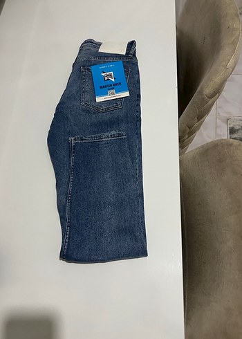 Erkek Gri Mavi Regular Fit Denim Jean - Görsel 2