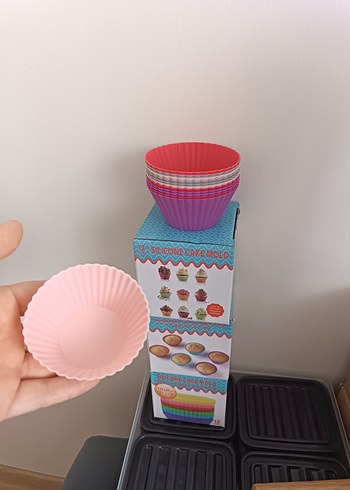 Renkli Silikon Muffin Kalıpları - Görsel 2