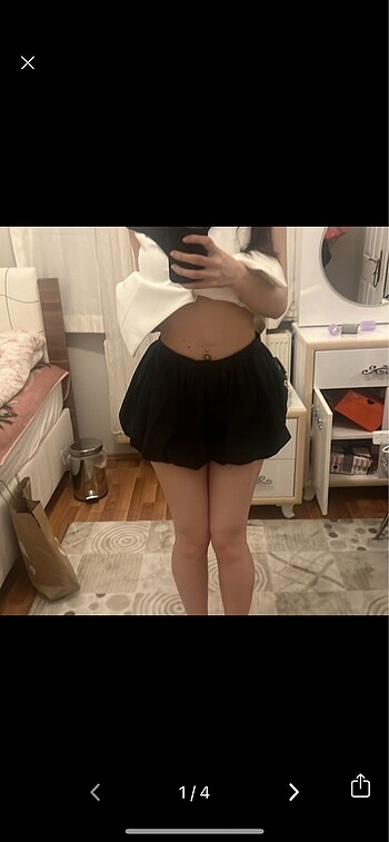Zara xs balon şort etek