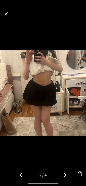 Zara Zara xs balon şort etek