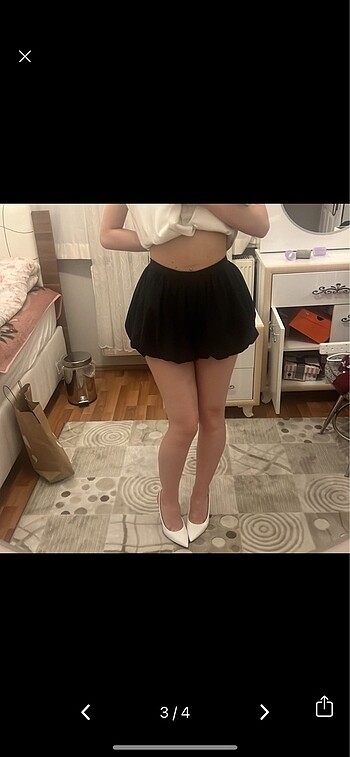 xs Beden Zara xs balon şort etek