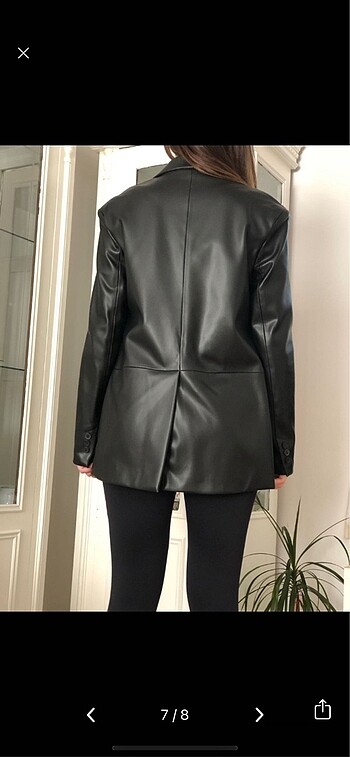 xs Beden Deri blazer ceket