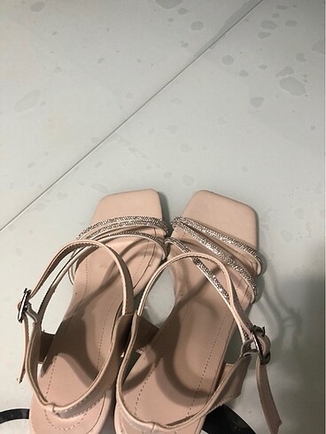 El yapımı taşlı ve hakiki deri yazlık ayakkabı . - Görsel 6