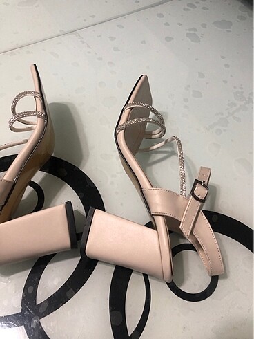 El yapımı taşlı ve hakiki deri yazlık ayakkabı . - Görsel 9