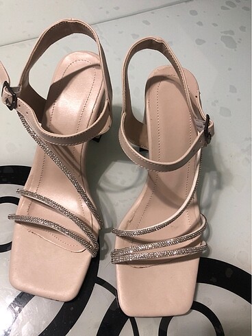 El yapımı taşlı ve hakiki deri yazlık ayakkabı . - Görsel 10