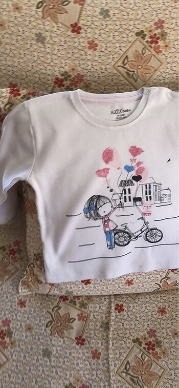 24-36 Ay Beden beyaz Renk 2,3 yaş için Aziz Bebe .switshirt.