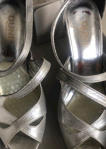 Beyaz Yılan Desenli Dolgu Topuklu Kadın Ayakkabı - Görsel 2