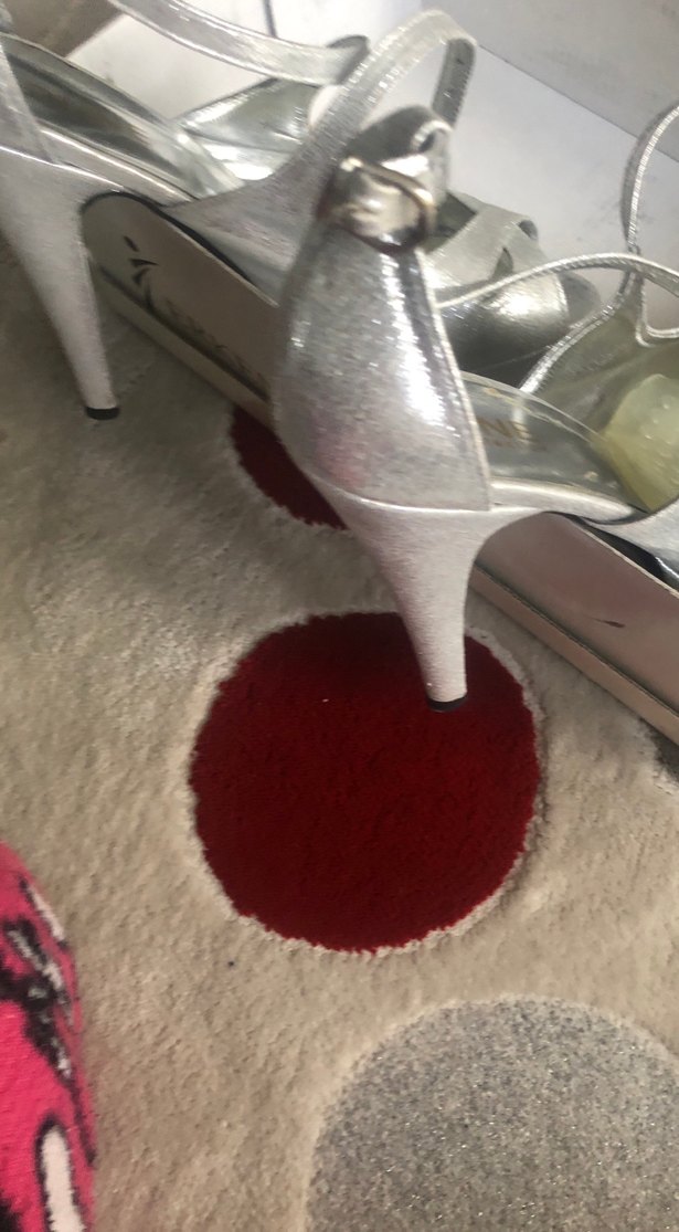 Beyaz Yılan Desenli Dolgu Topuklu Kadın Ayakkabı - Görsel 4