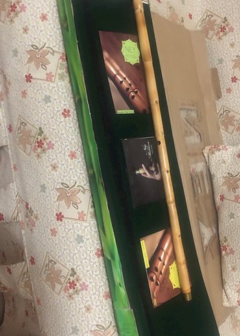 Yeşil Bambu Flüt ve Taşıma Kutusu . Kitapları - Görsel 2