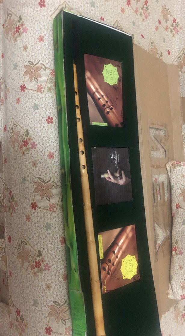 Yeşil Bambu Flüt ve Taşıma Kutusu . Kitapları - Görsel 4