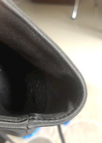 Siyah Deri Kadın Dolgu Topuklu Goth Bot - Görsel 6