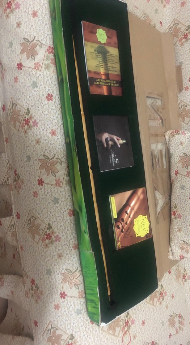 Desenli Bej Müzik Aleti( NEY) - Görsel 3