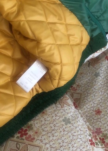 Kız erkek. Çocuk için Parlak Yeşil Fermuarlı Mont - Görsel 6