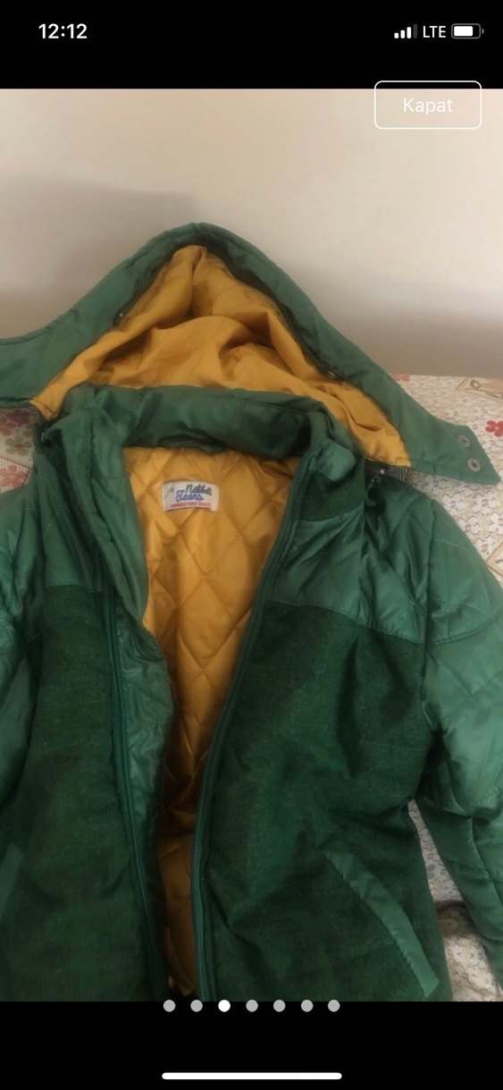 Kız erkek. Çocuk için Parlak Yeşil Fermuarlı Mont - Görsel 3