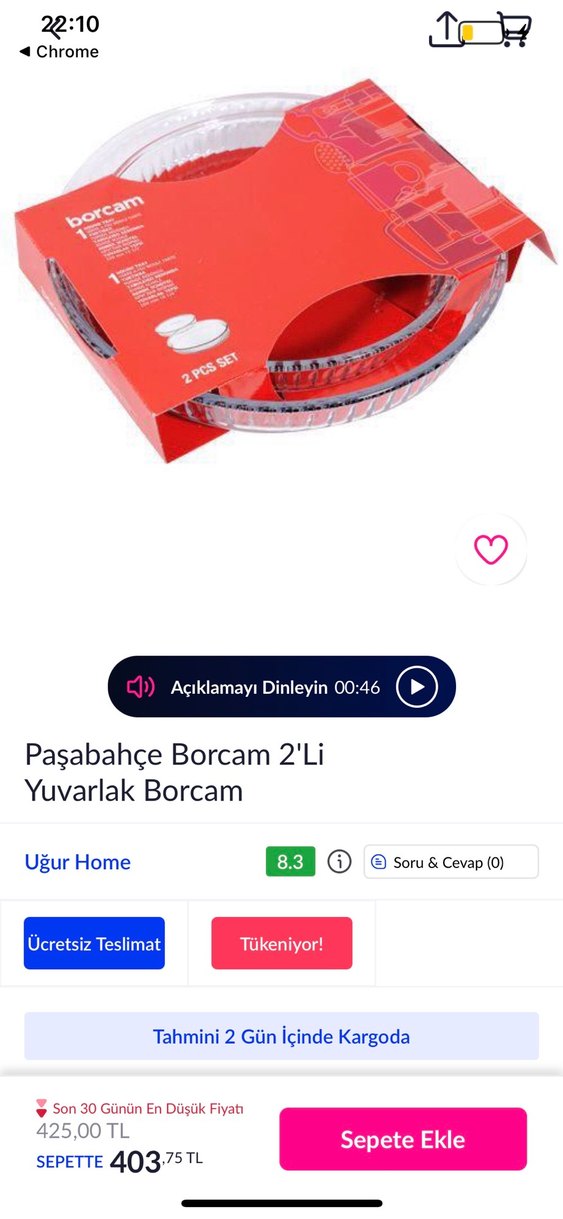 Borcam 2 Parça Renkli Yuvarlak Fırın Kabı Seti - Görsel 2