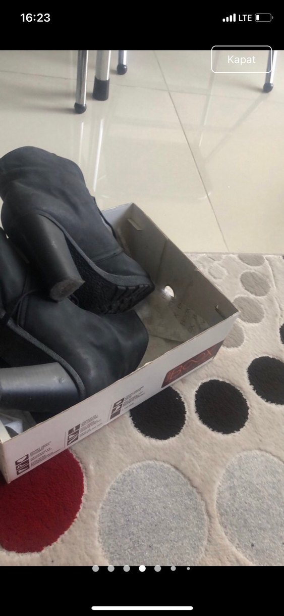 Kadın Siyah Süet Stiletto Topuklu Bot - Görsel 3